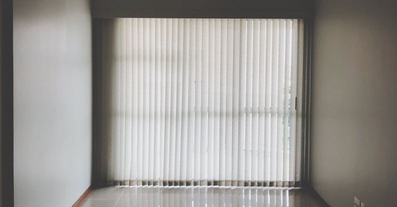 Blinds - Empty Room With Closed Window Curtains